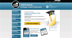 Desktop Screenshot of indianacollegecosts.org